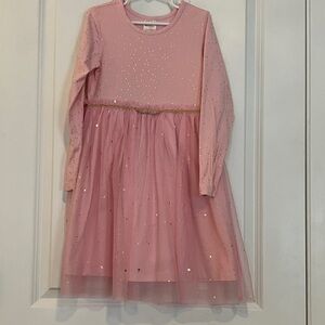 Hanna Andersson Long Sleeve Shimmer Tulle Dress